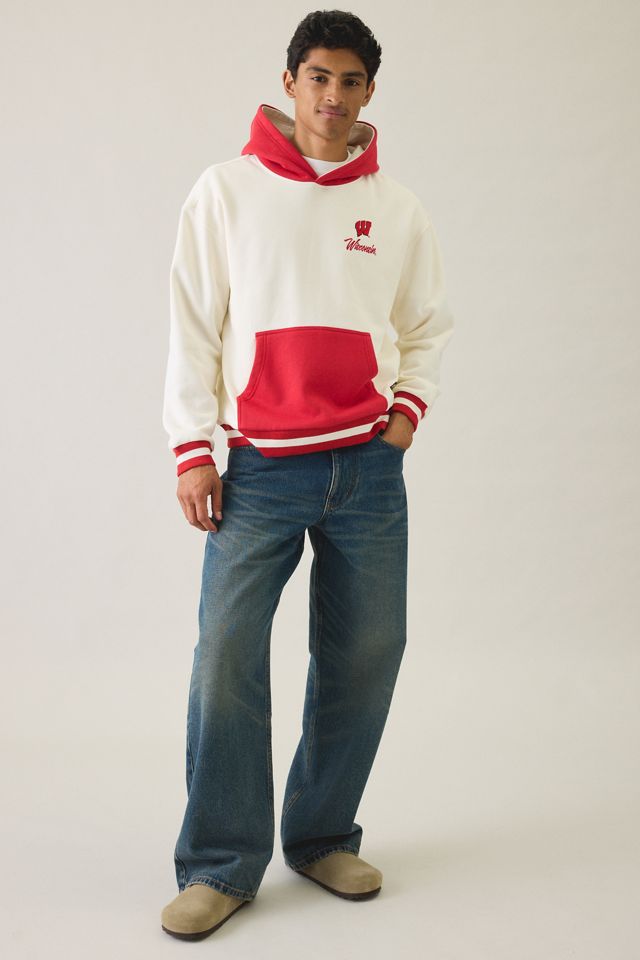 College Logo Graphic Colorblock Hoodie Sweatshirt #4