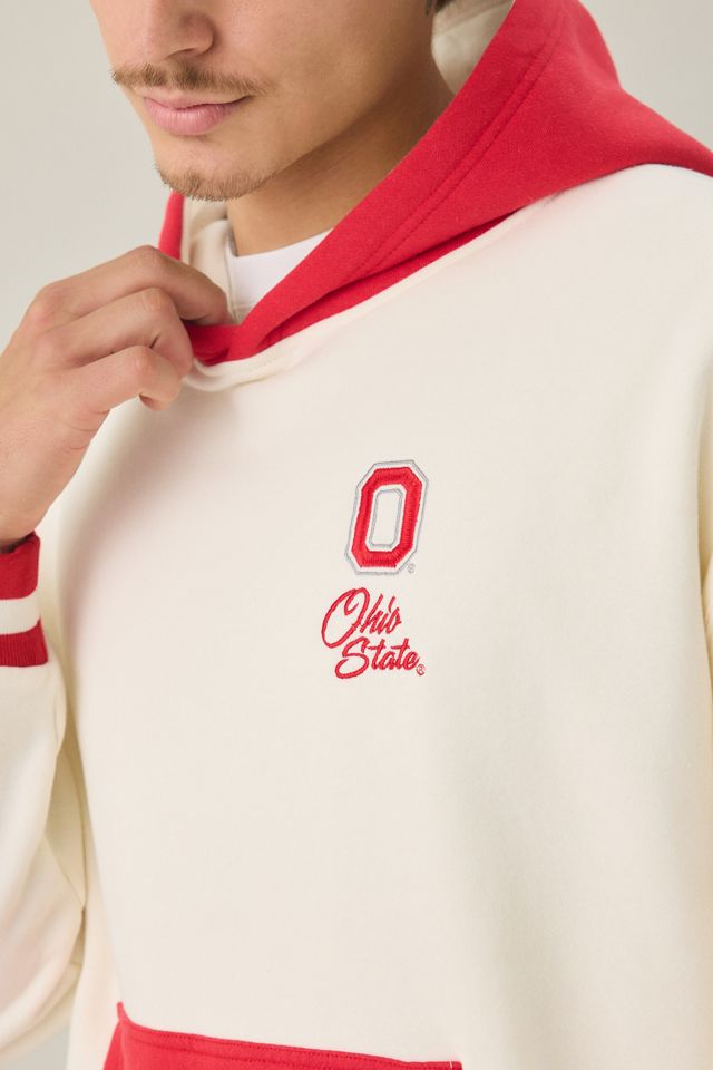 College Logo Graphic Colorblock Hoodie Sweatshirt #3