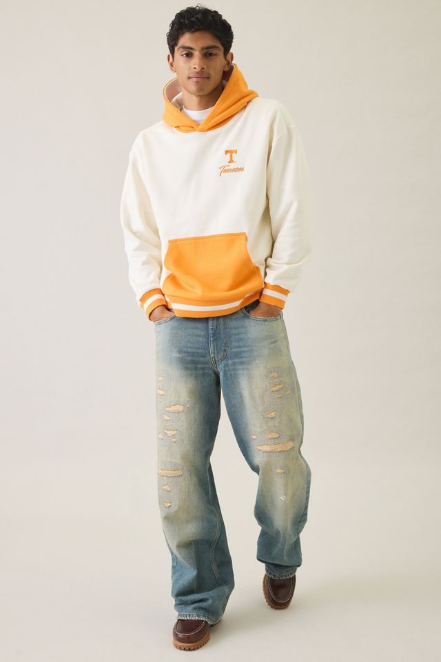 College Logo Graphic Colorblock Hoodie Sweatshirt #3