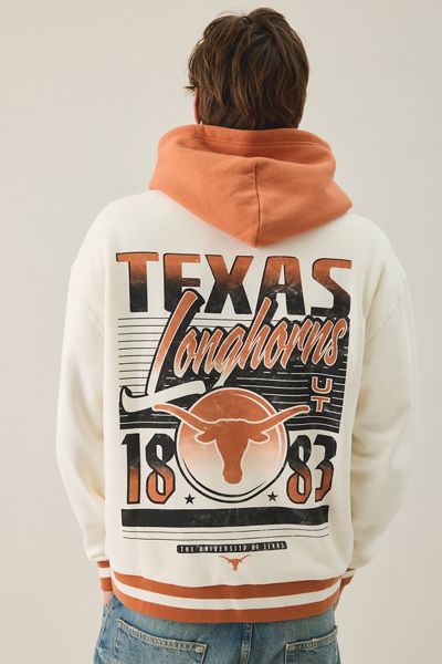 College Logo Graphic Colorblock Hoodie Sweatshirt