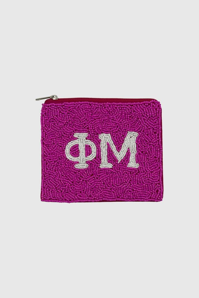 Sorority Beaded Coin Pouch #1