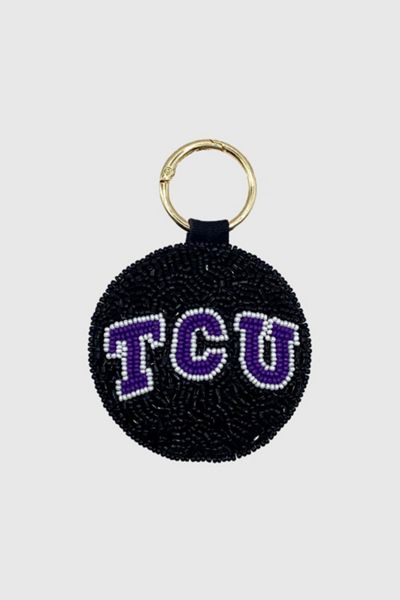 Collegiate Beaded Keychain