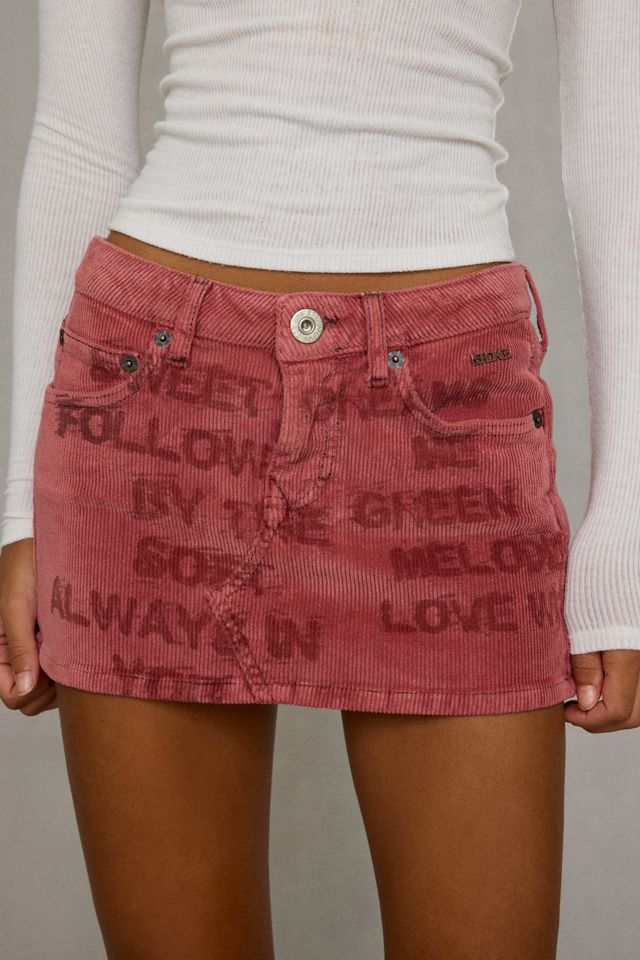 BDG Ultimate Printed Corduroy Low-Rise Mini Skirt #2