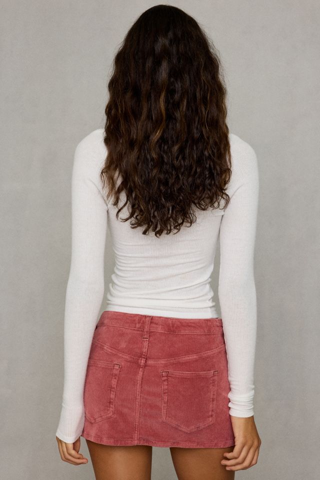 BDG Ultimate Printed Corduroy Low-Rise Mini Skirt #4