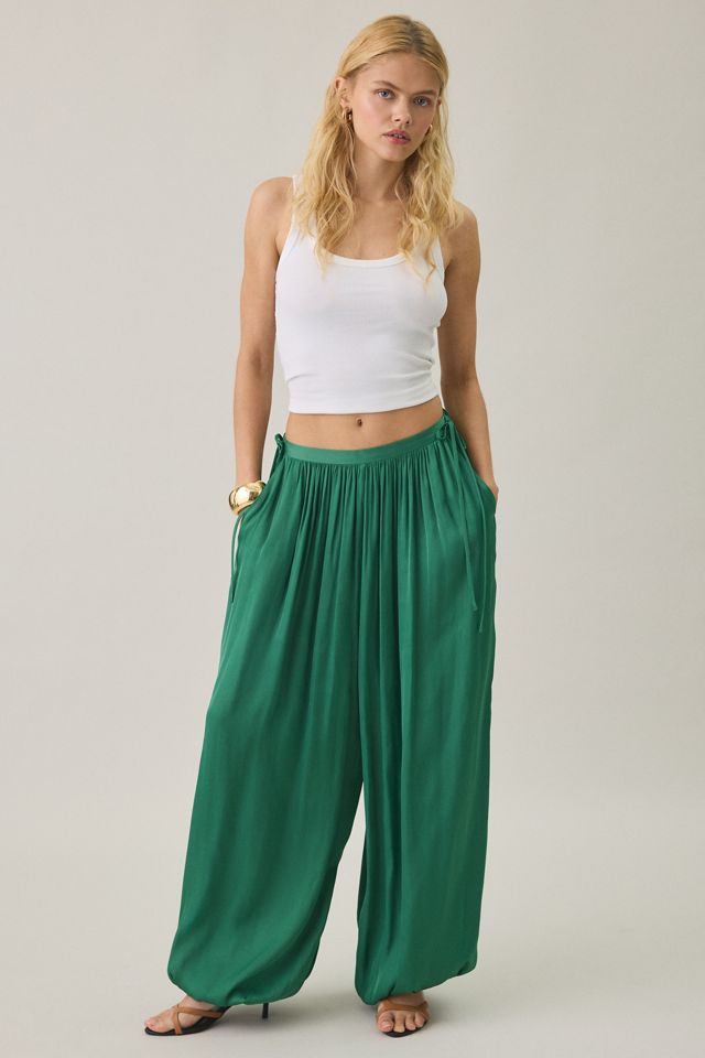 AllSaints Eshe Baggy Fit Satin Pants #1