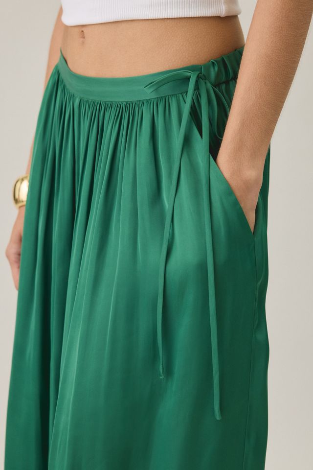 AllSaints Eshe Baggy Fit Satin Pants #4
