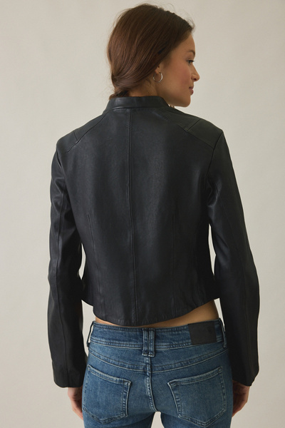 AllSaints Sadler Slim Leather Jacket