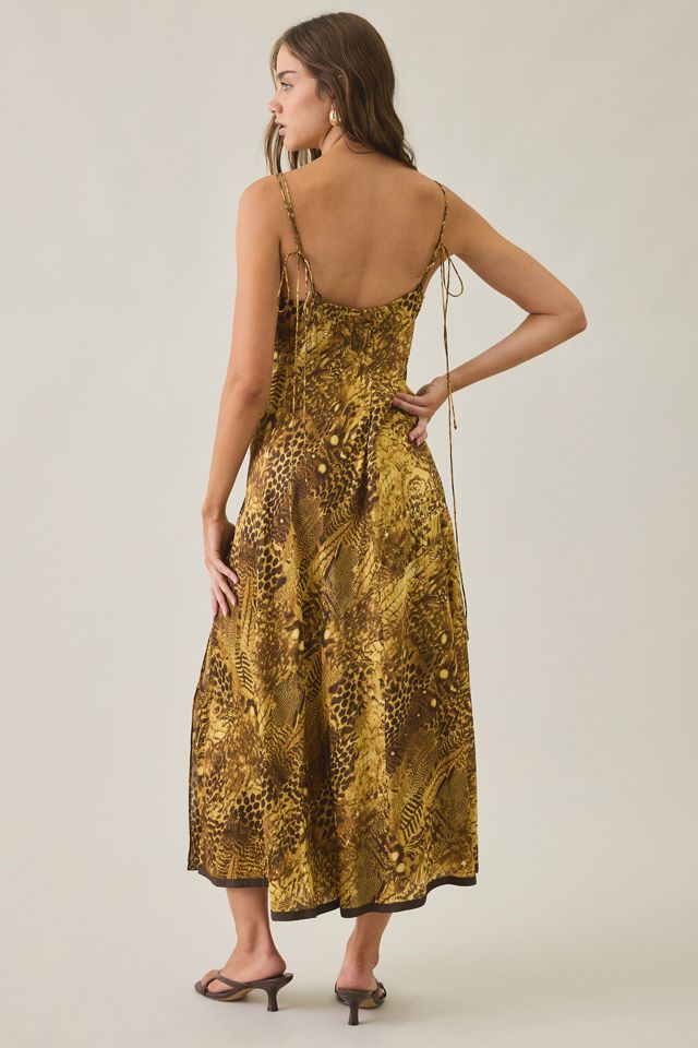 AllSaints Claire Asymmetric Cowl Neck Maxi Dress #3