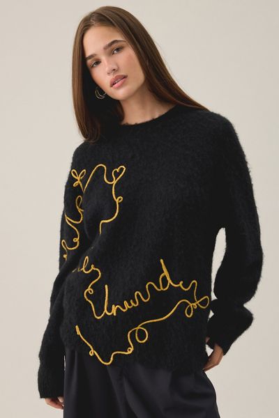 AllSaints Unwind Motif Crew Neck Sweater