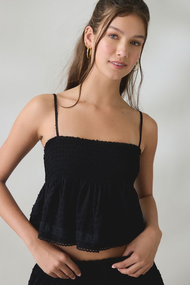 Kimchi Blue Coffee Date Flutter Lace Trim Shorts 2-Piece Set #2
