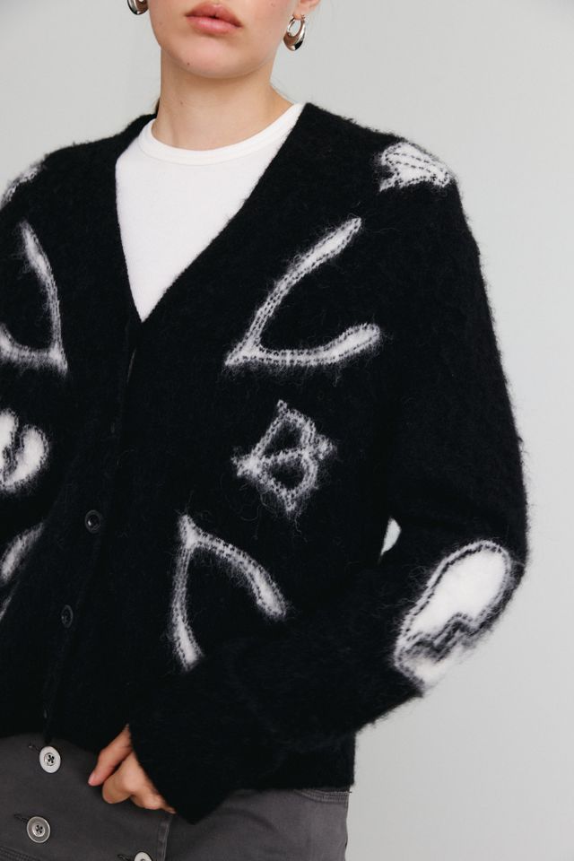 AllSaints Charm Graphic V-Neck Cardigan #2