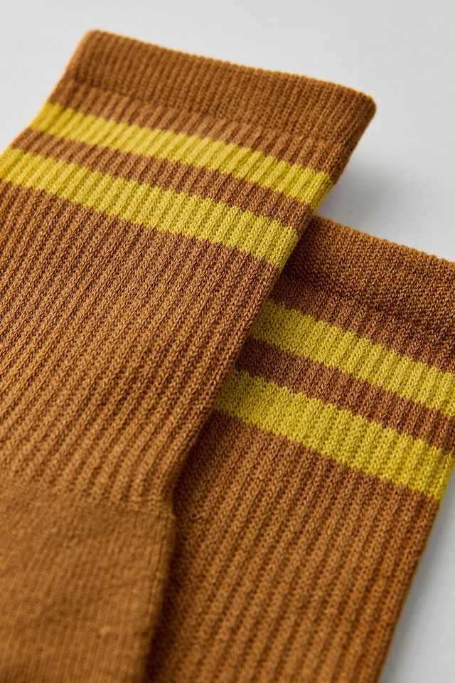 Chaussettes mi-mollet côtelées rayées BAGGU #1