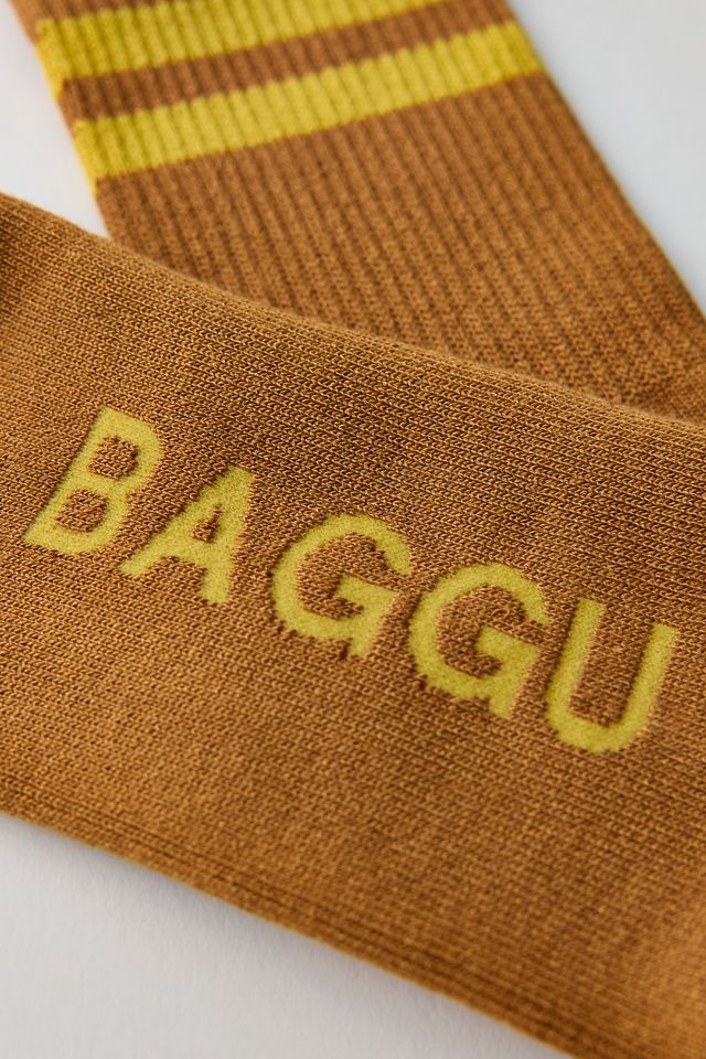 Chaussettes mi-mollet côtelées rayées BAGGU #2