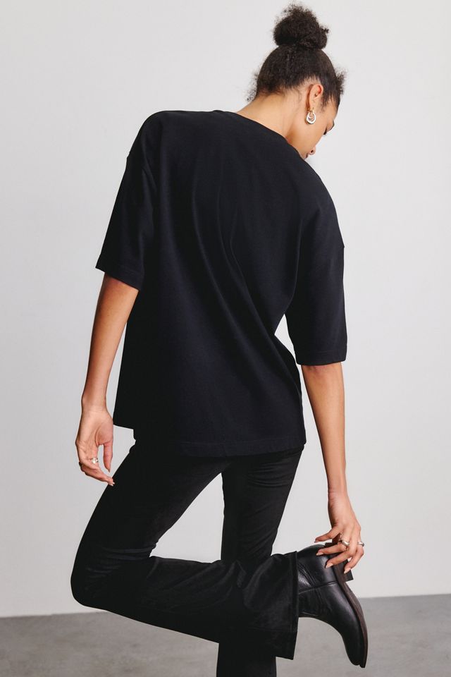 AllSaints Etta Linx Embellished Graphic Oversized Tee #3