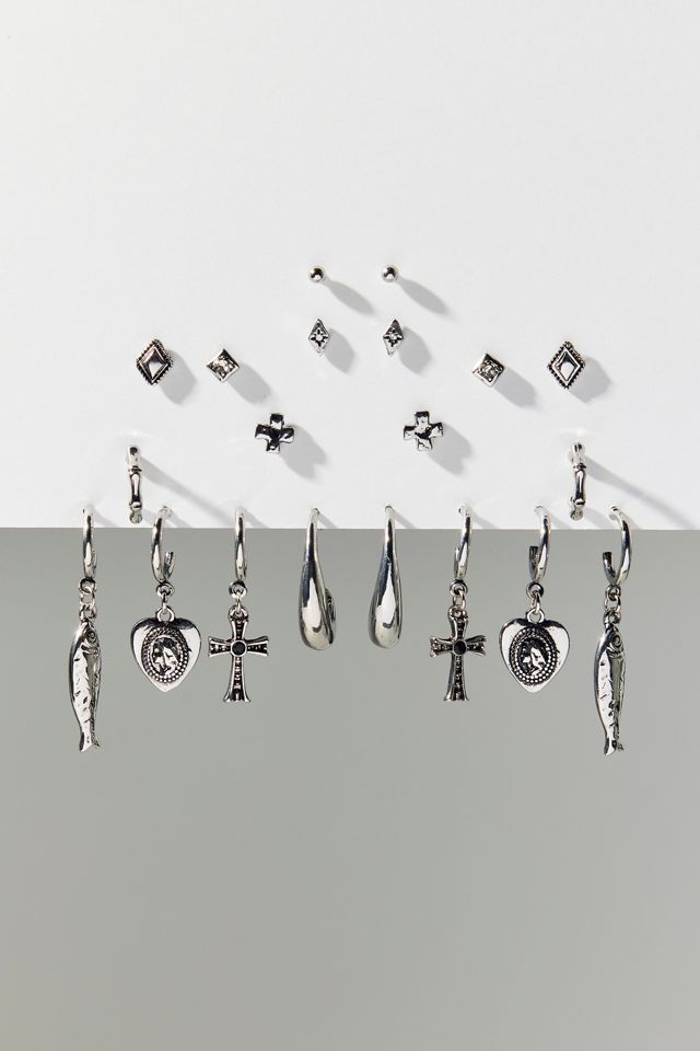 Essential Silver Multi Earrings Set #1