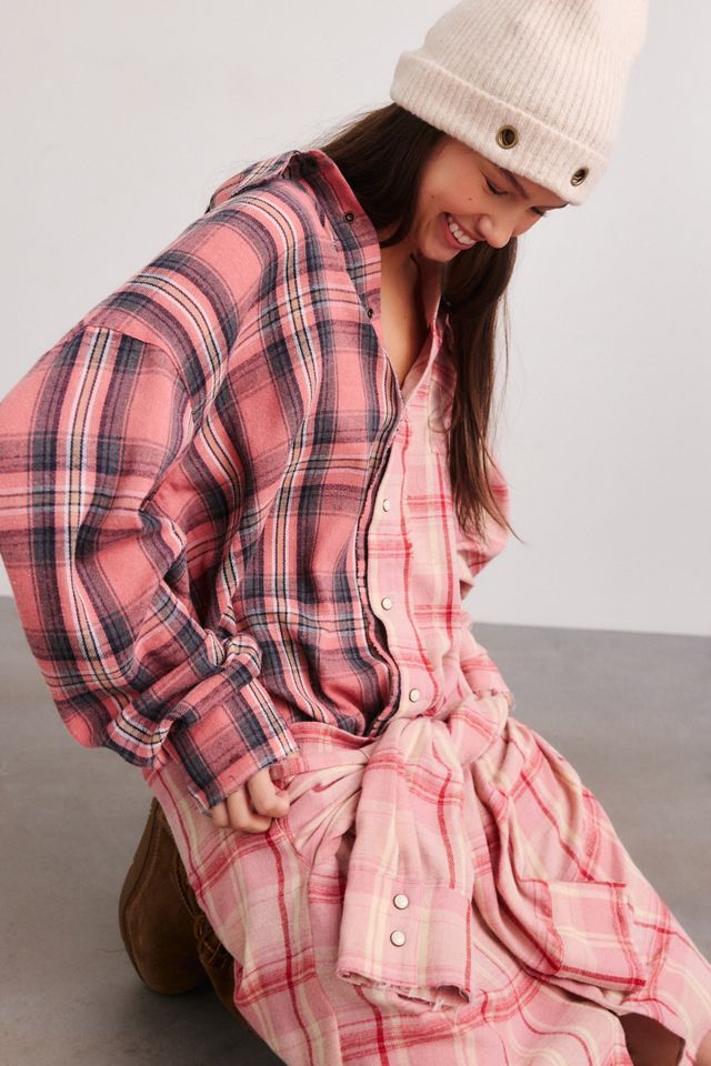 The Tales Tied-Up Pre-Styled Flannel Shirt Mini Dress #1