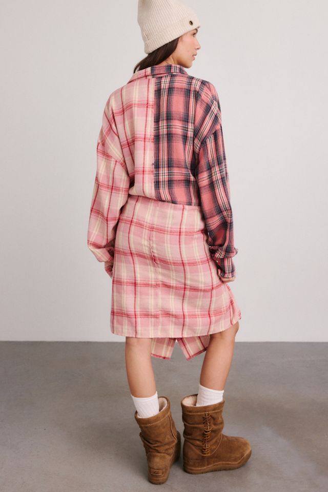 The Tales Tied-Up Pre-Styled Flannel Shirt Mini Dress #2