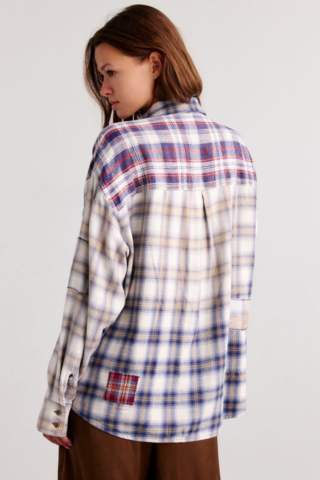 The Tales Patched Up Flannel Western Shirt #2