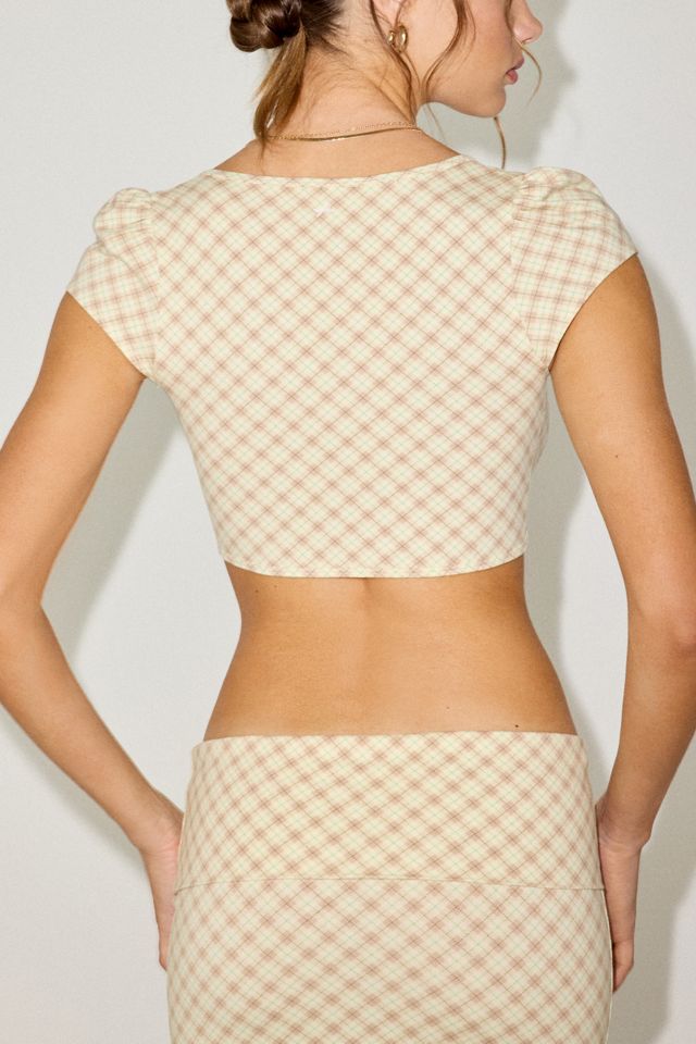 Out From Under Bec Short Sleeve Tie-Front Shrug Top #2