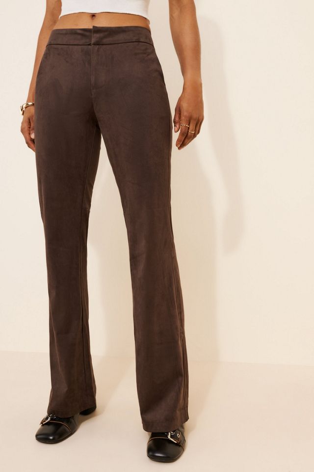 Glamorous Vegan-Suede Flare-Leg Trousers #2