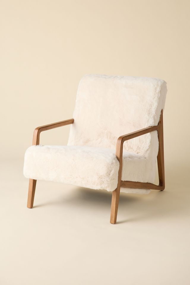 Kami Faux Fur Upholstered Arm Chair #2