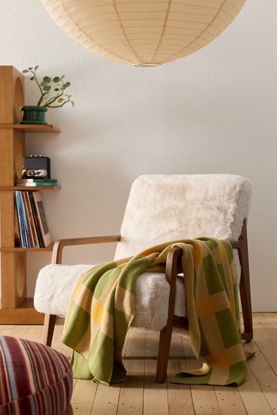 Kami Faux Fur Upholstered Arm Chair
