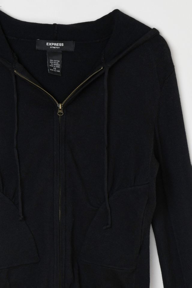 Vintage Y2k Ruched Fitted Hoodie #1