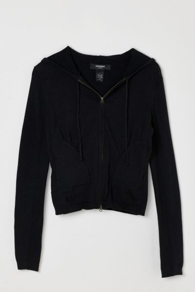Vintage Y2k Ruched Fitted Hoodie