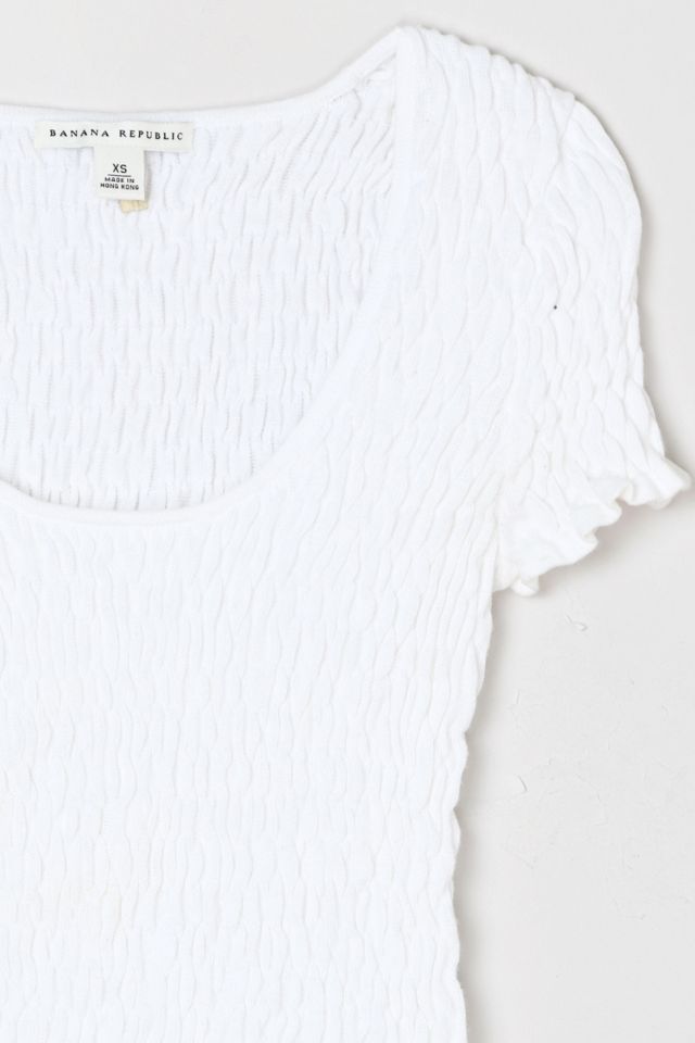 Vintage Y2k Smocked Knit Top #1