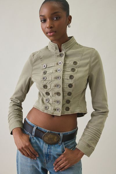 BDG Can't Stop Cropped Military Jacket