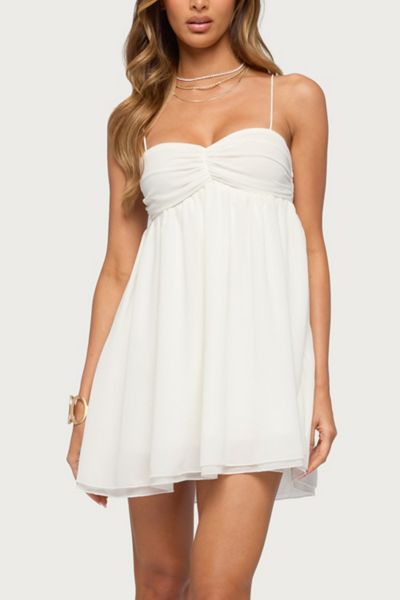 Edikted Ariellah Chiffon Babydoll Mini Dress