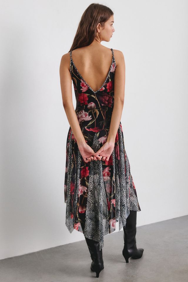 Steve Madden Arianne Godet Hanky Hem Midi Dress #2