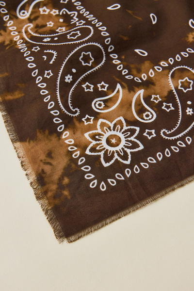 UO Bleach Splatter Paisley Bandana