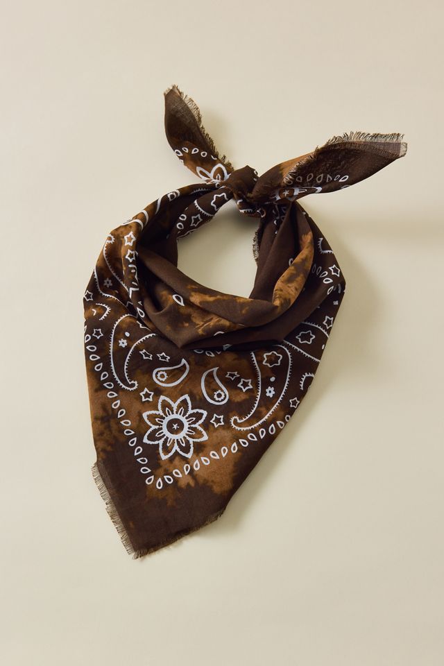 Bandana UO à motif cachemire avec éclaboussures de javellisant #2