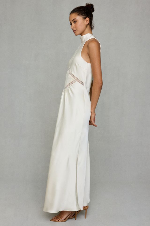 Steve Madden Emmalie High Neck Satin Maxi Dress #2