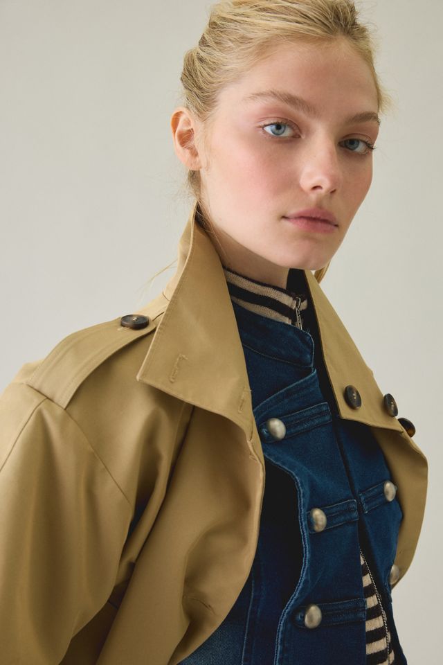 Steve Madden Fayden Cropped Trench Jacket #2