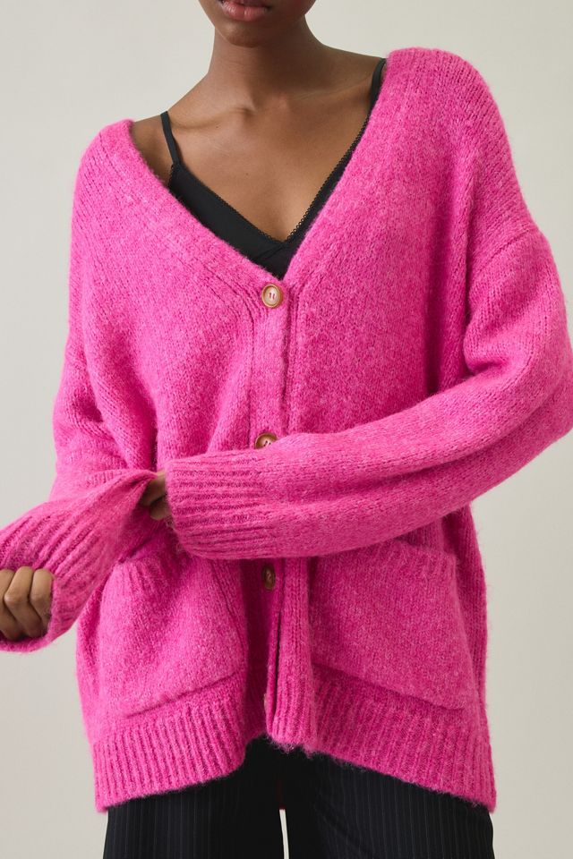 Steve Madden Finley Oversized V-Neck Cardigan #1