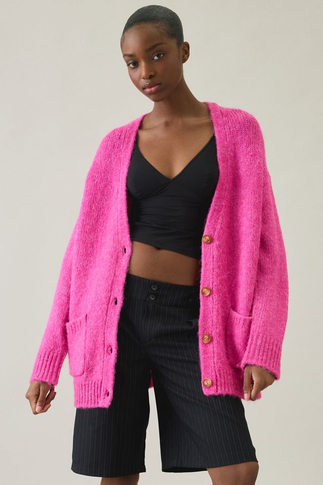 Steve Madden Finley Oversized V-Neck Cardigan #2