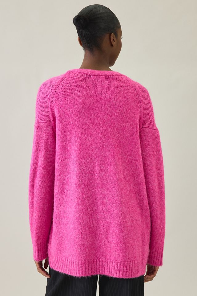 Steve Madden Finley Oversized V-Neck Cardigan #3