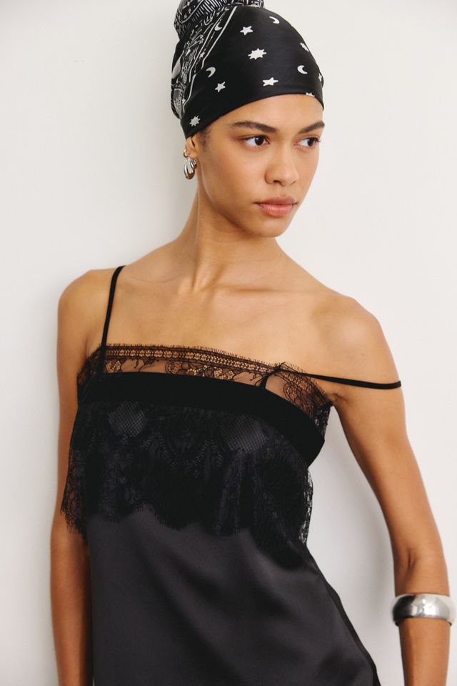 Mini-robe en satin à dentelle superposée Keyton de Steve Madden #2