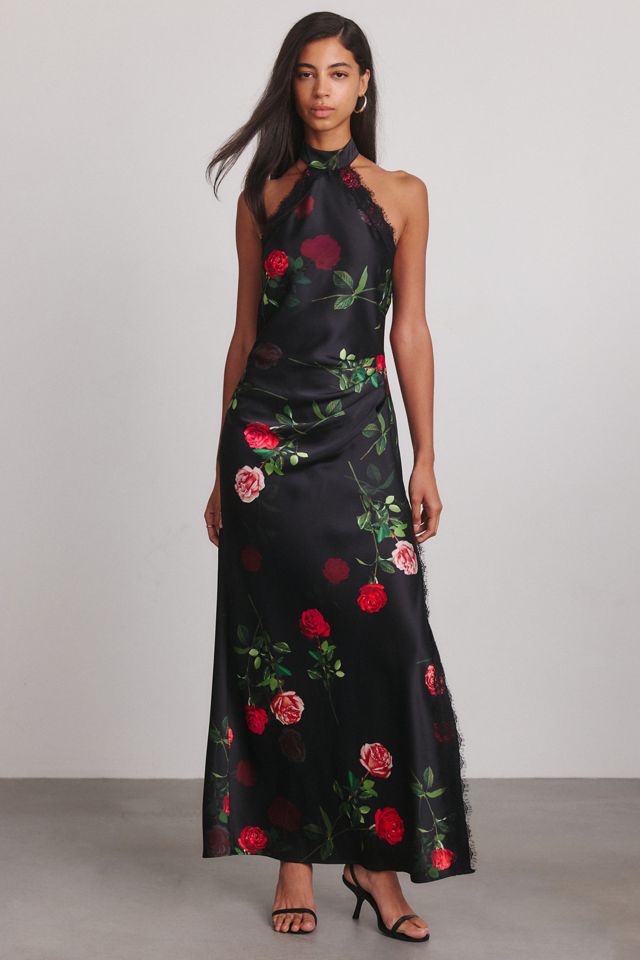 Robe longue à encolure licou haute Rose Garden Lillenne de Steve Madden #1