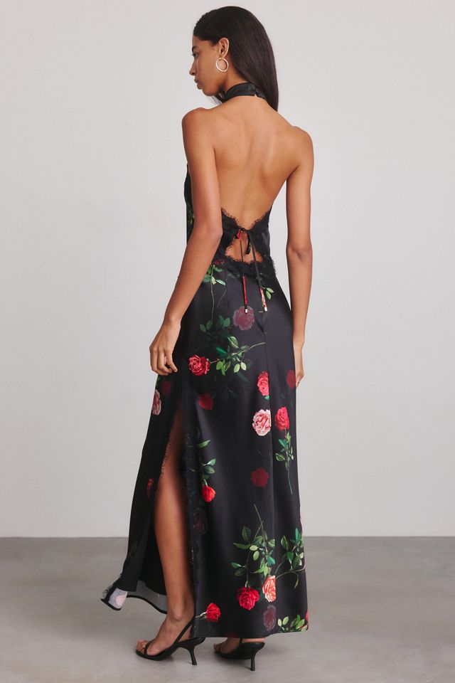Robe longue à encolure licou haute Rose Garden Lillenne de Steve Madden #3