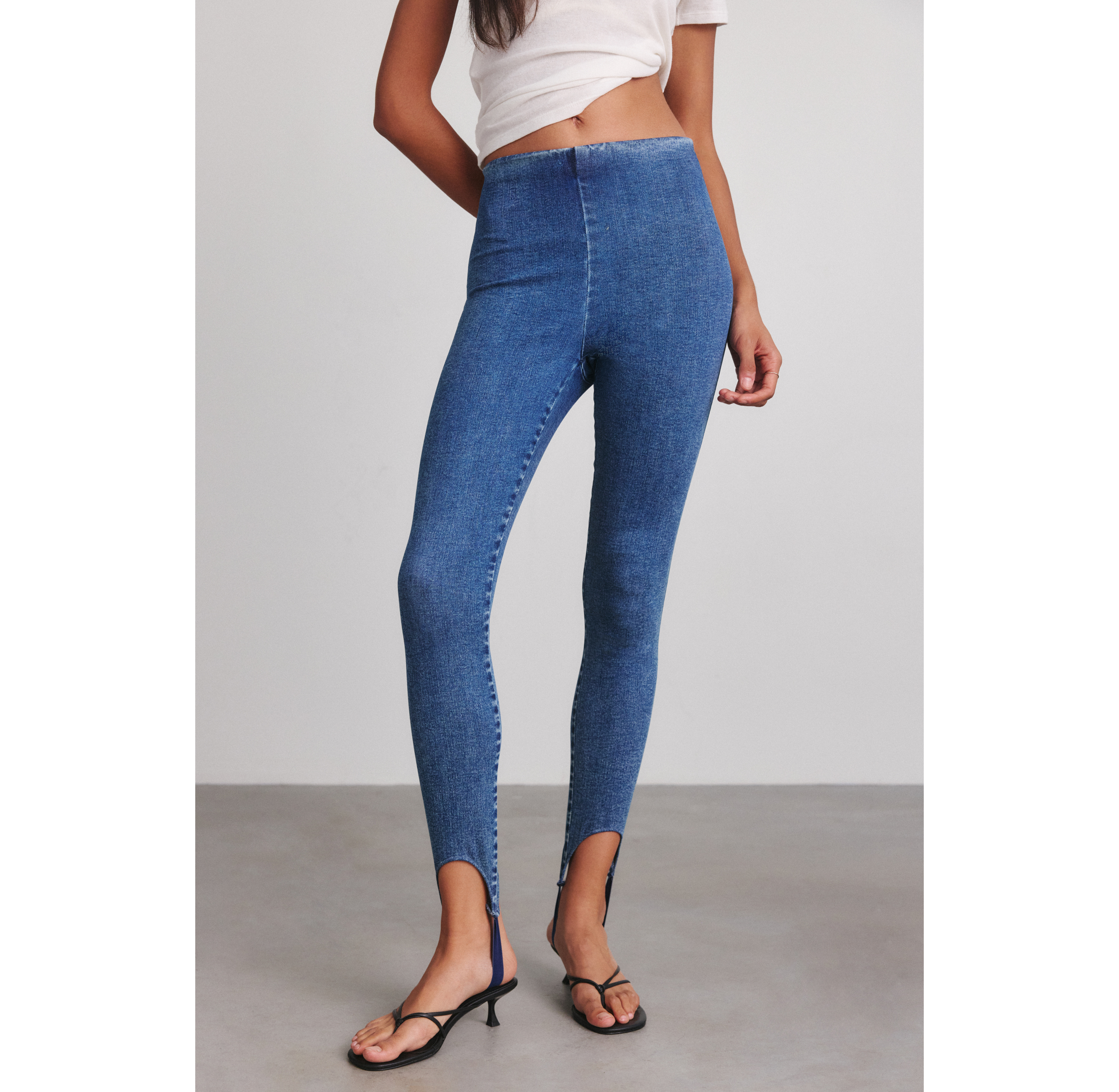 Steve Madden Rockaway Stirrup High-Rise Skinny Jeans