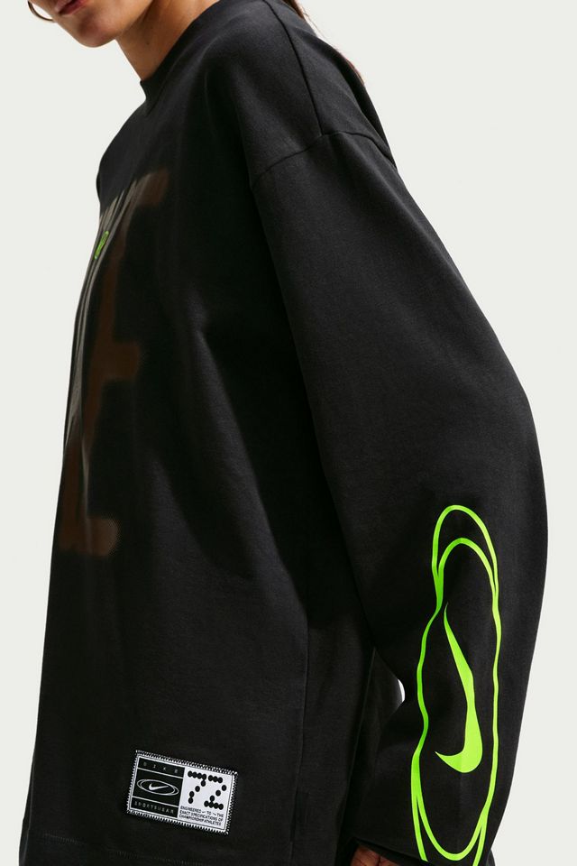 Nike Sportswear Graphic Cotton Oversized Long Sleeve Tee #1