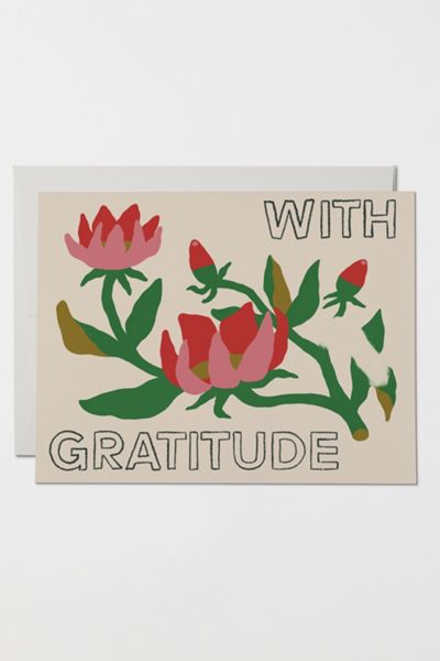 Red Cap With Gratitude Greeting Card