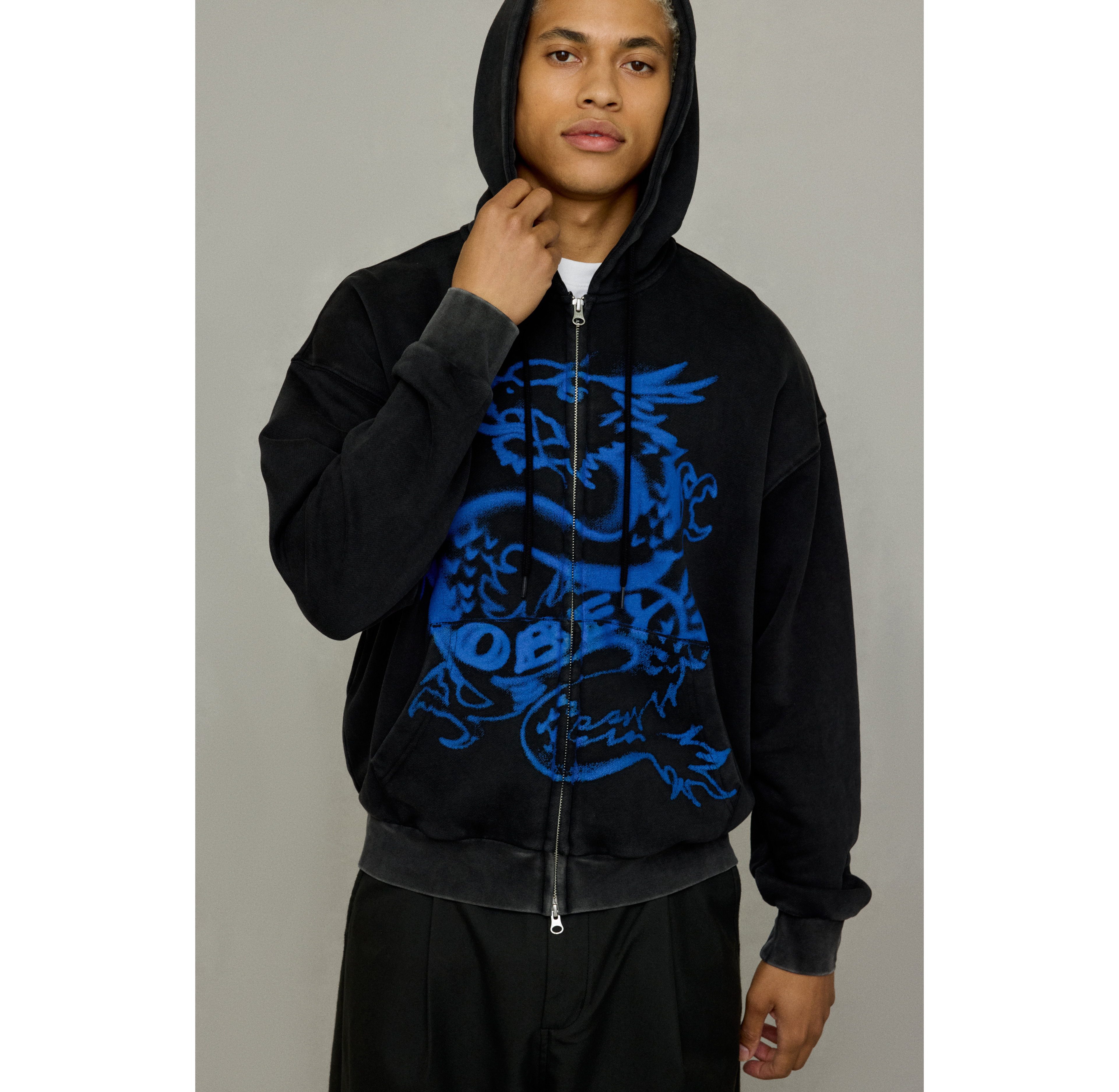 OBEY Draco Zip Hoodie Sweatshirt