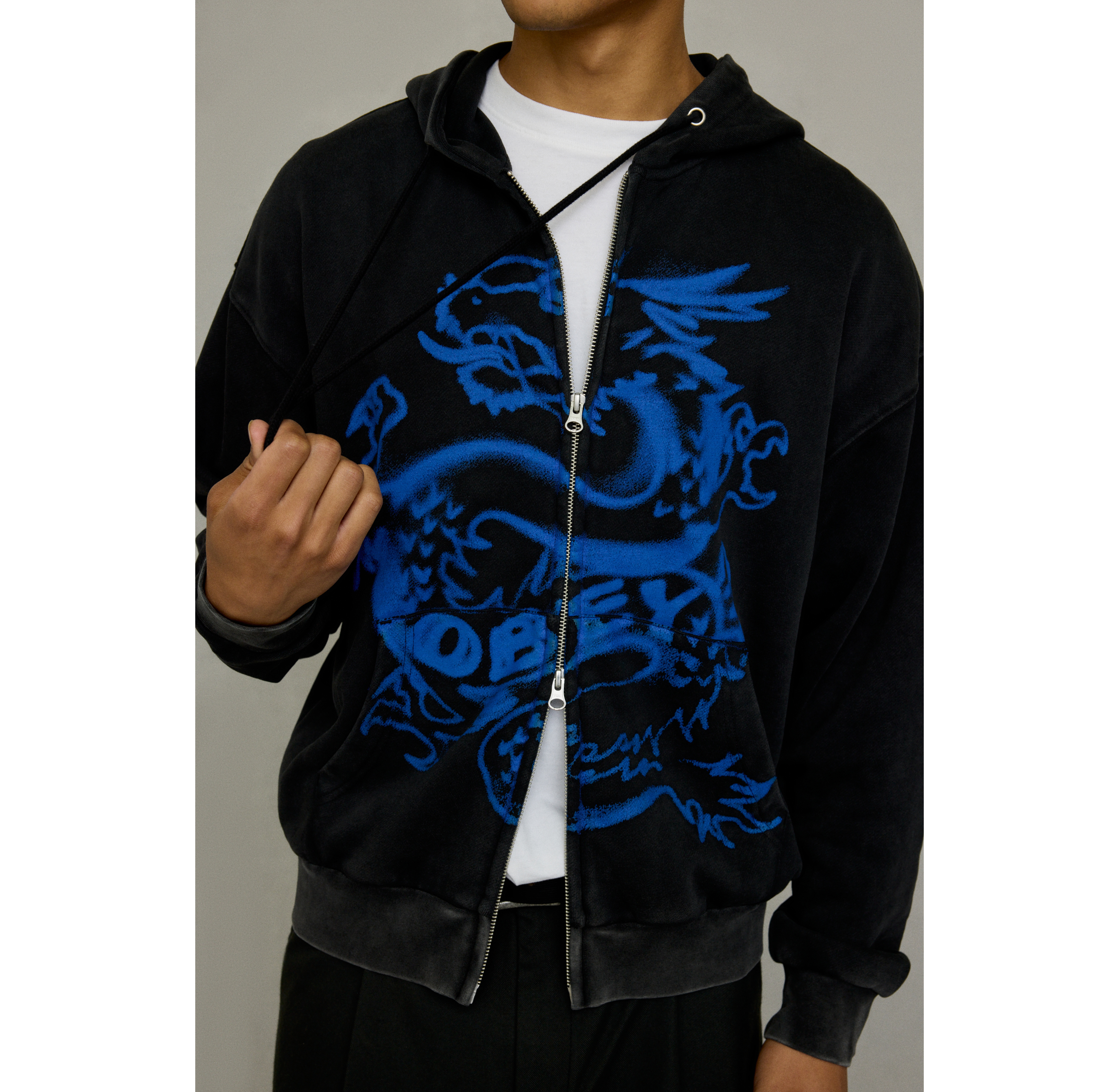OBEY Draco Zip Hoodie Sweatshirt