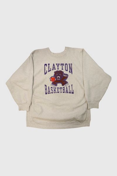 Vintage Lifewear Clayton Basketball Bear Graphic Sweatshirt
