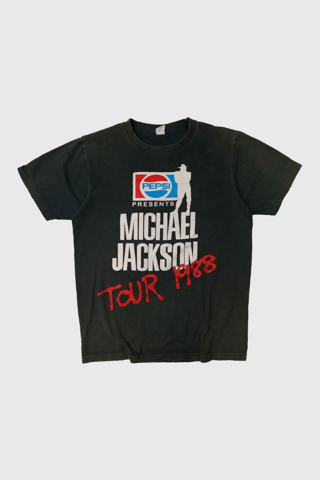 Vintage Michael Jackson Pepsi Tour 1988 Graphic T-Shirt | Urban