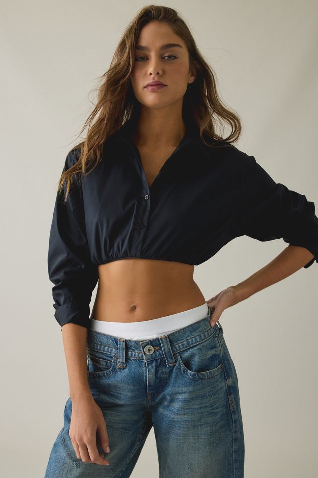 BDG In The Mix Cropped Button-Down Shirt #1